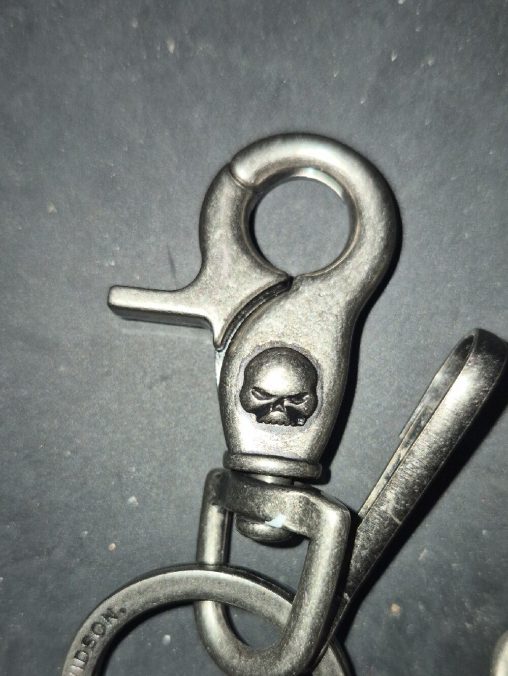 Vintage Silver Skull Chain Wallet Strap for Men - Picture 6 of 9